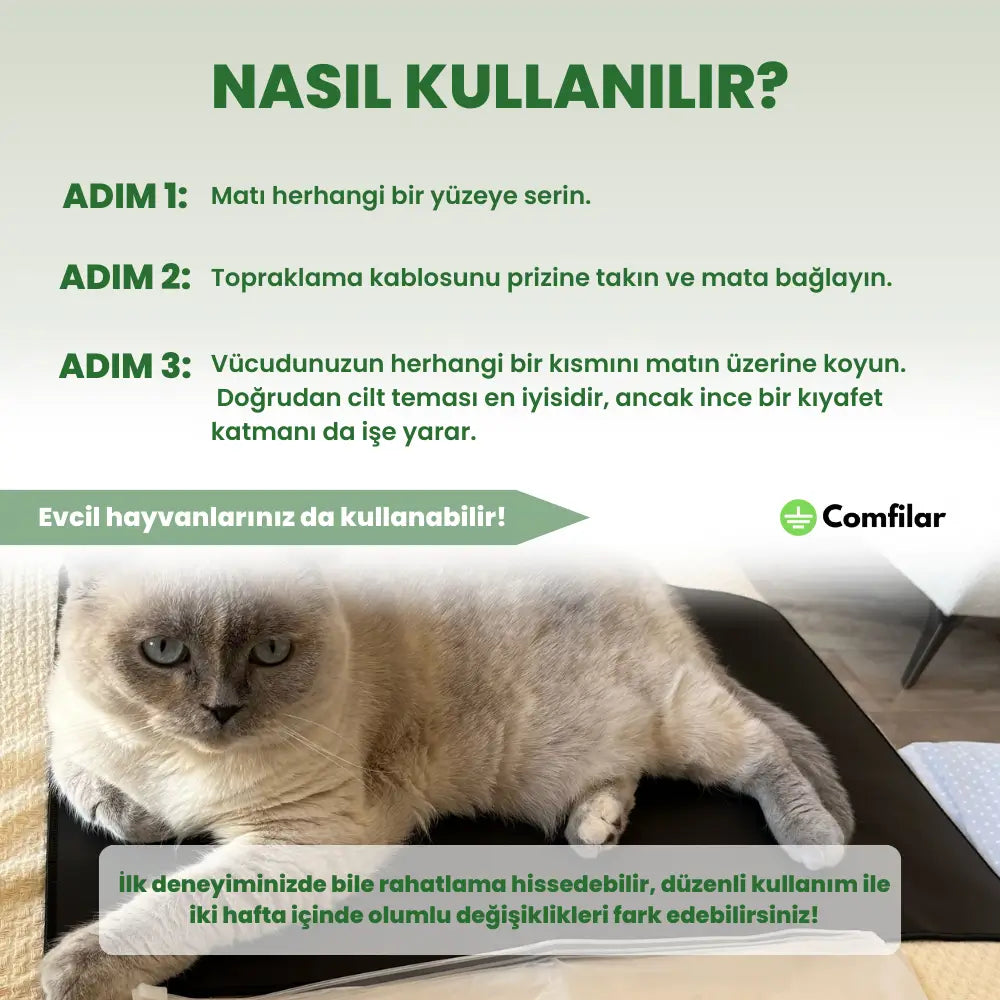 Topraklama matı nasıl kullanılır?