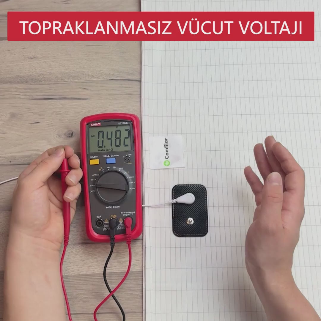 Topraklama çarşafı vücut voltajı